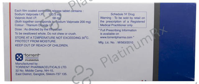 Torvate Chrono 200 133.5/58mg Tablet CR 10s