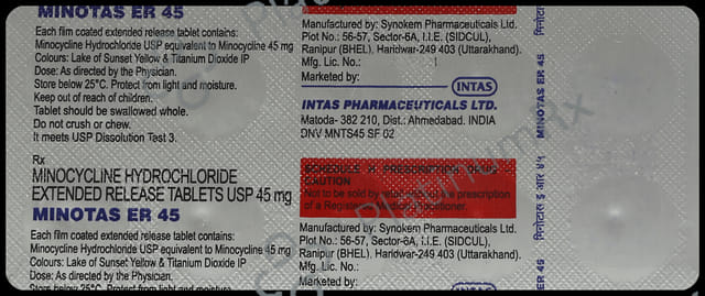 Minotas 45mg Tablet ER 10s