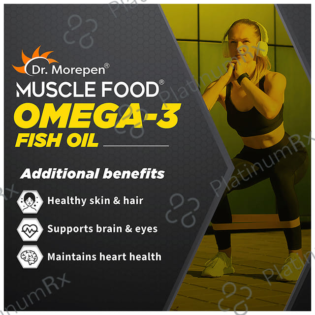 Dr. Morepen Muscle Food Omega 3 Fish Oil Softgel 60s