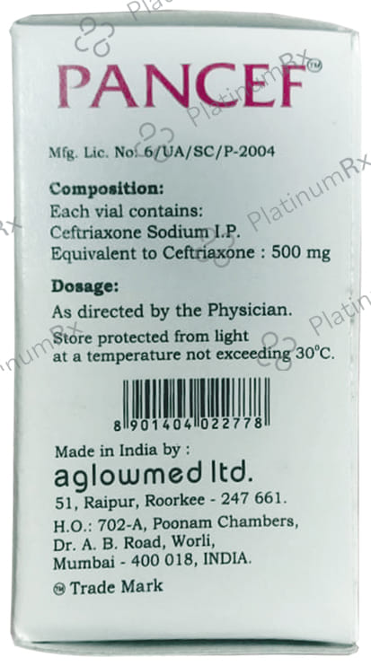 Pancef 500mg Injection