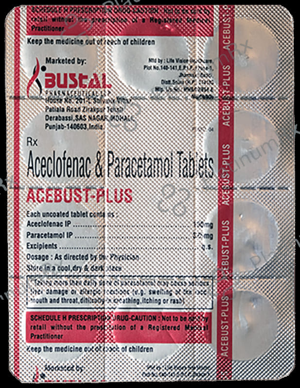 Acebust Plus 100/325mg Tablet 10s