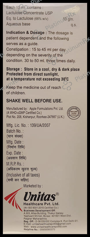 Lactofast Oral Solution Sugar Free