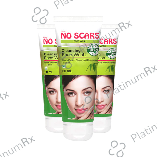 NO Scars Cleansing Face Wash with Eminence of Neem Extract 3 Tubes
