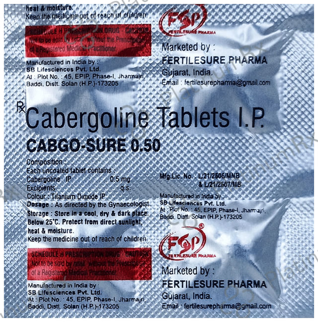 Cabgo-Sure 0.50 Tablet