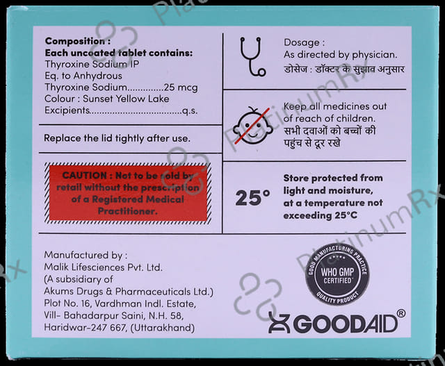 Thyrogood 25 Tablet