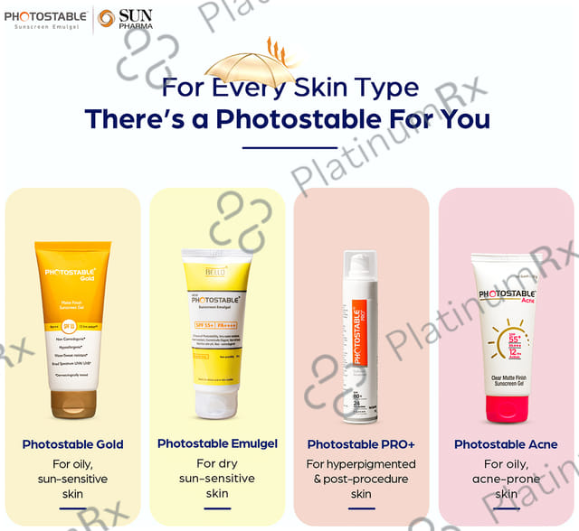 Bello New Photostable Sunscreen Emulgel SPF55 50gm
