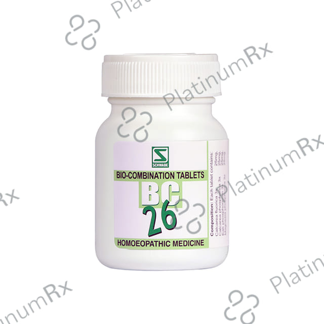 Dr Willmar Schwabe India Bio-Combination 26 (BC 26) Tablet 20 gm
