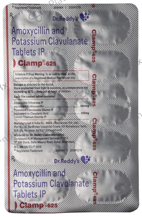 Clamp 625mg Tablet 10s