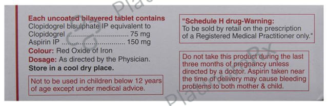 Clopivas AP 150/75mg Tablet 15s