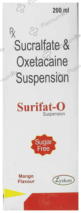 Surifat 20/1000mg O Oral Suspension Mango Sugar Free 200ml