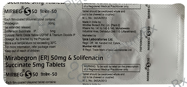 Mirbeg S 50/5mg Tablet ER 10s