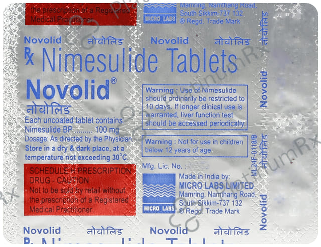 Novolid 100mg Tablet
