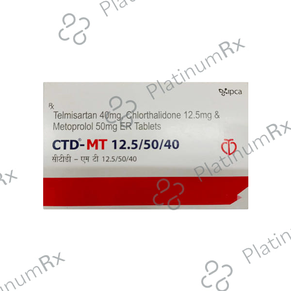 CTD MT 12.5/50/40mg Tablet 10s