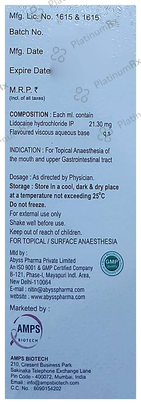 Lidocane Oral Solution