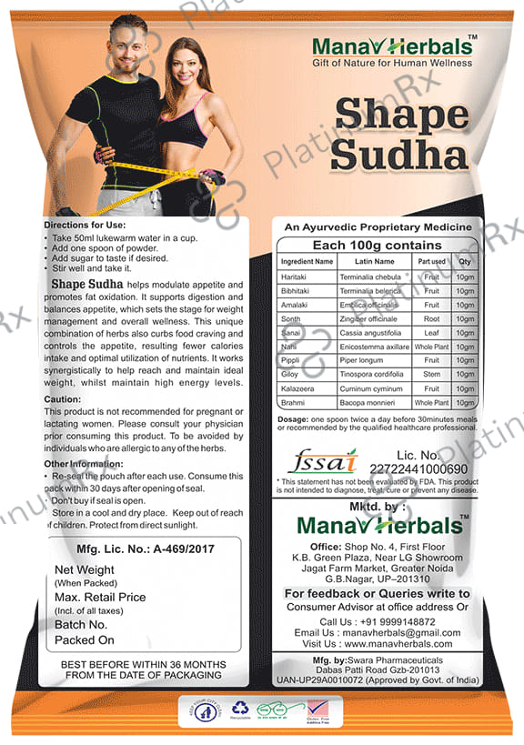Manav Herbals Shape Sudha Powder