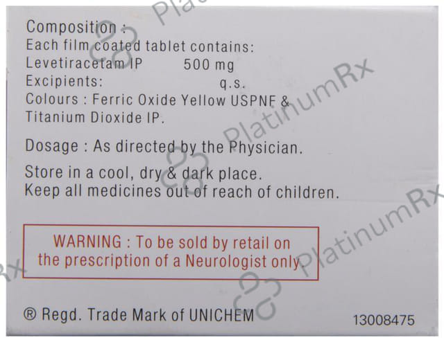 Levtam 500mg Tablet 10s