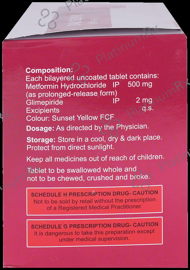 Dailyglim M2 2/500mg Tablet PR 10s
