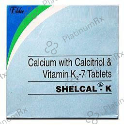 Shelcal K 0.25mcg/500mg/100mcg Tablet 15s