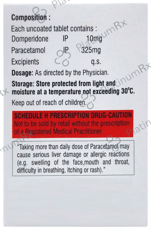 Paravax Dom 10/325mg Tablet 10s