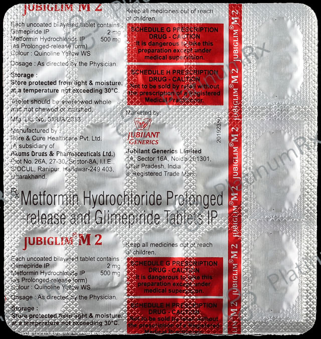 Jubiglim M 2/500mg Tablet PR 15s