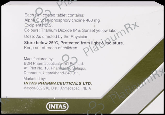 Alfa GPC 400mg Tablet 10s
