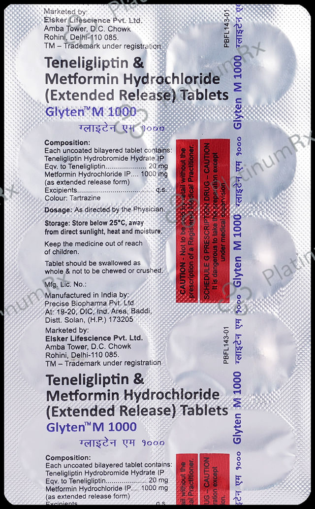 Glyten M 1000 Tablet ER