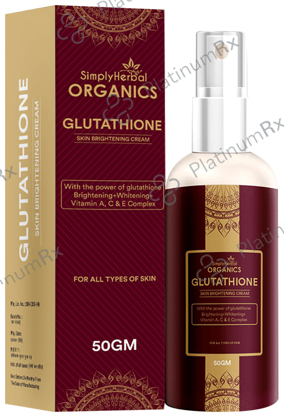 Simply Herbal Organics Glutathione Skin Brightening Cream