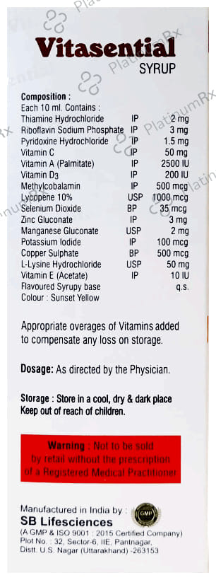 Vitasential Syrup Mango