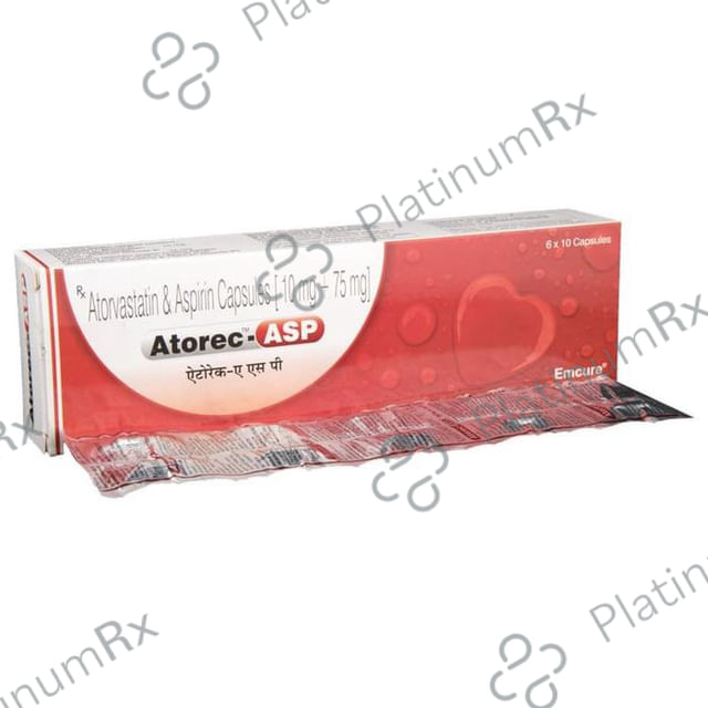 Atorec ASP 75/10mg Capsule 10s