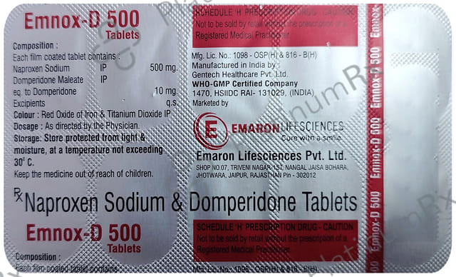 Emnox D 10/500mg Tablet 10s