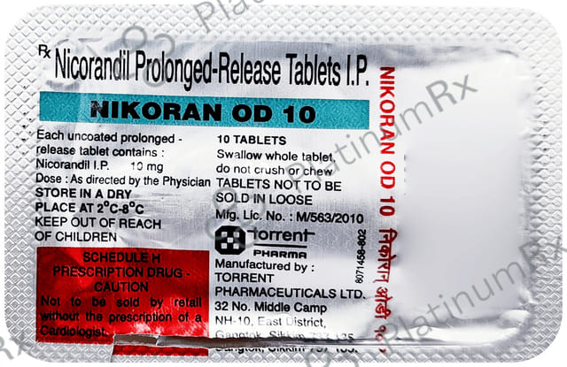 Nikoran OD 10mg Tablet PR 10s