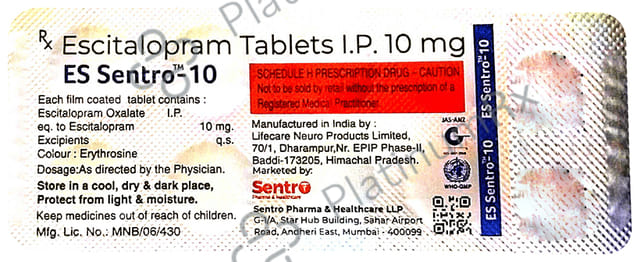 ES Sentro 10mg Tablet 10s