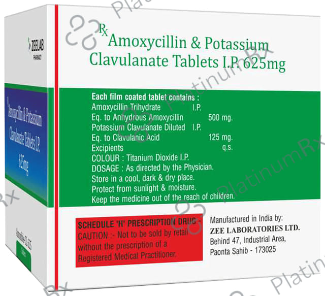 Amoxible CL 625mg Tablet 6s