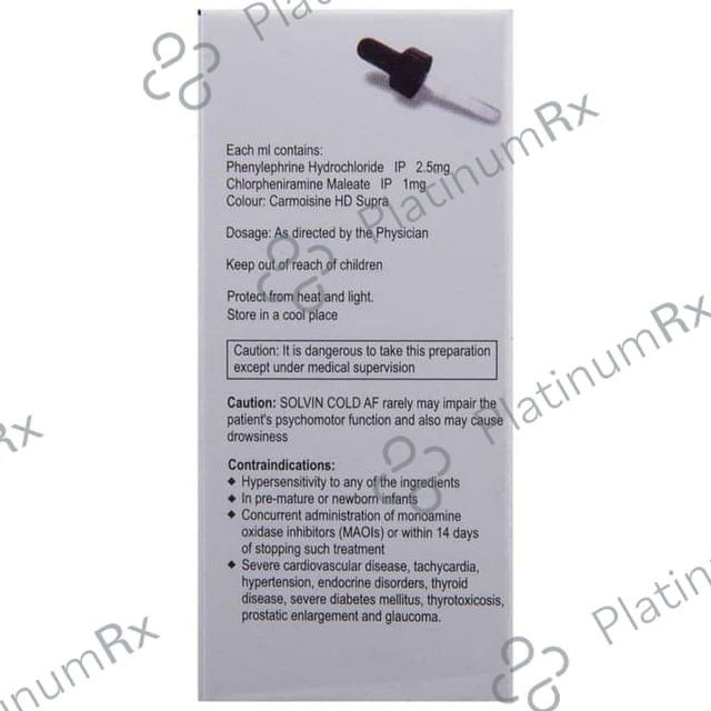 Solvin Cold AF 1/2.5mg Oral Drops 15ml