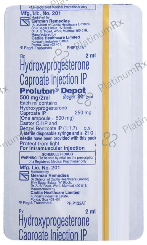Proluton Depot 500mg Injection 2ml