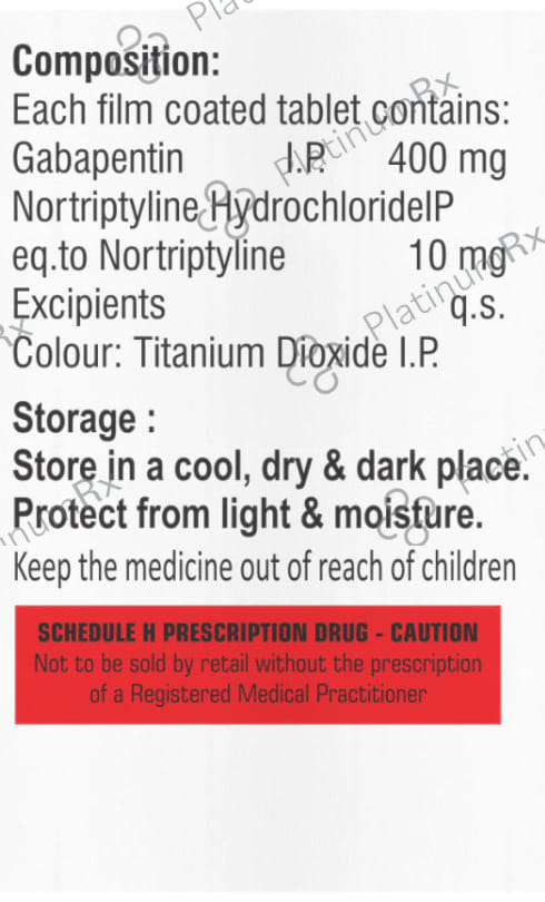 Gabavil NT 10/400mg Tablet 10s