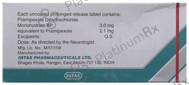 Pramirol SR 2.1mg Tablet PR 10s