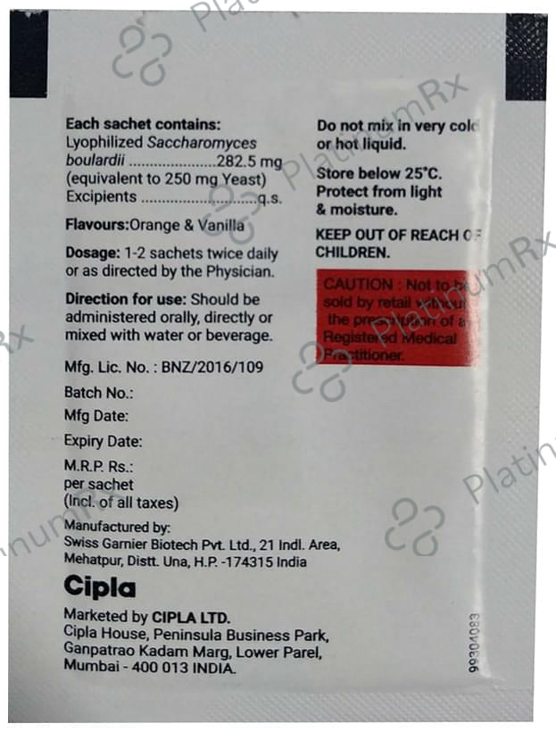 Biozora Powder Orange and Vanilla Gluten Free