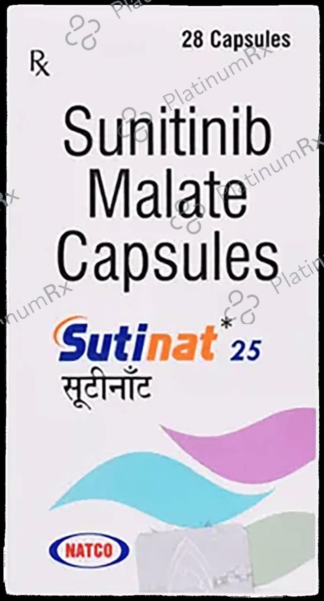 Sutinat 25mg Capsule 28s