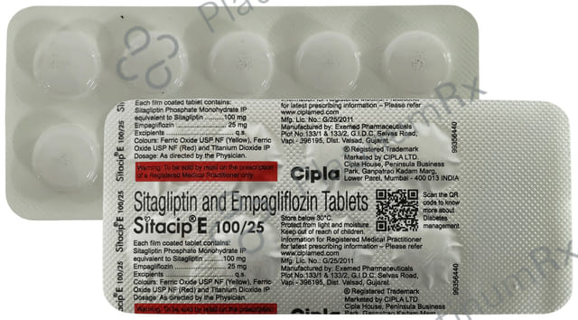Sitacip E 100/25mg Tablet 10s