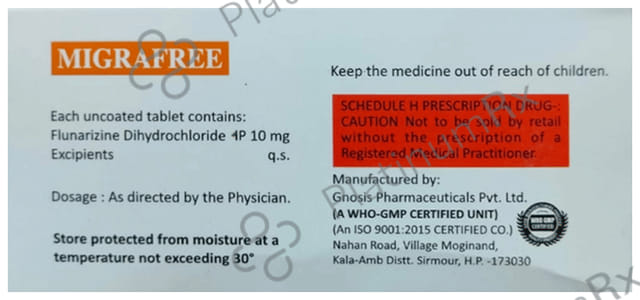 Migrafree 10mg Tablet