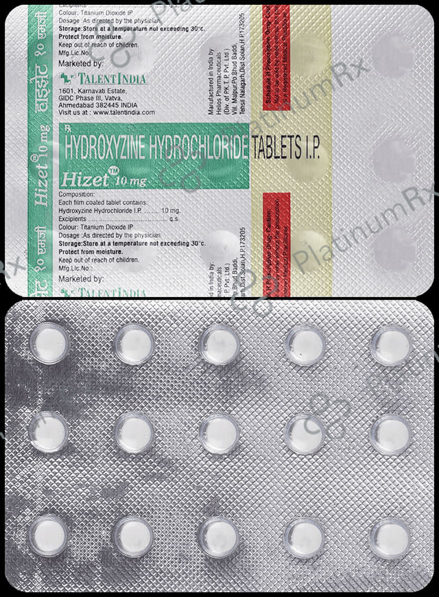 Hizet 10mg Tablet 15s