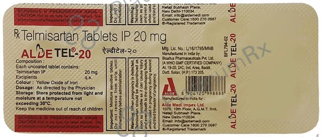 Aldetel 20mg Tablet 10s