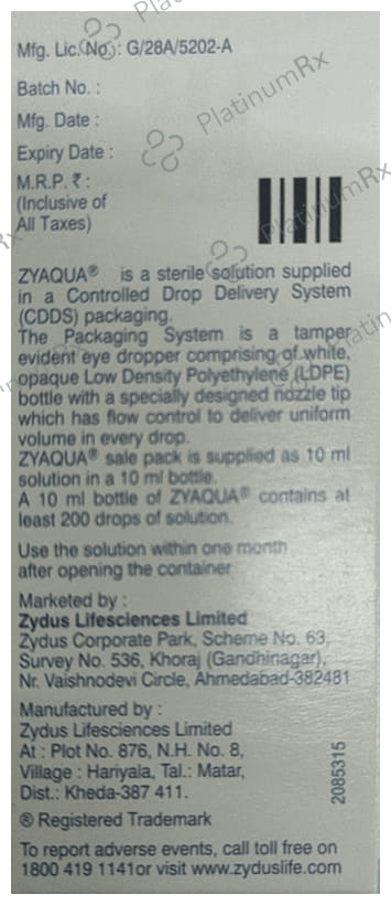 Zyaqua Eye Drop