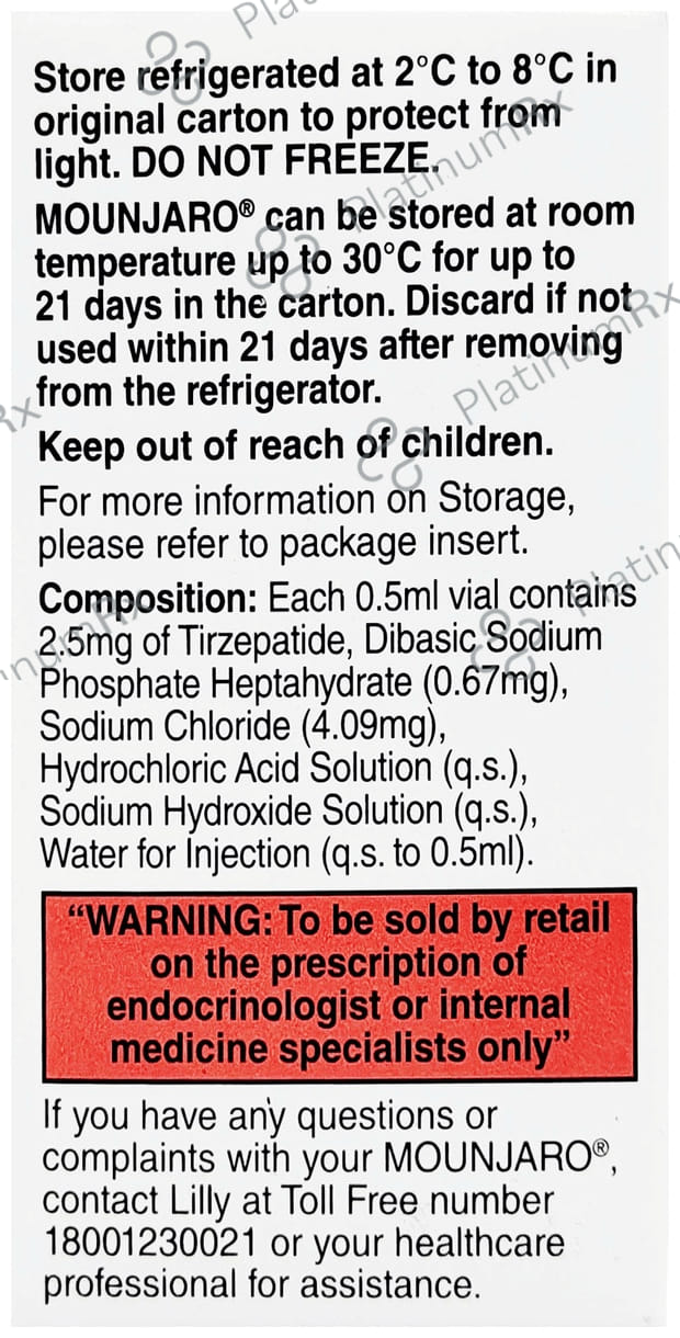 Mounjaro 2.5mg Solution for Injection 0.5ml