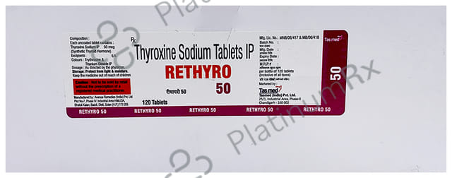 Rethyro 50mcg Tablet 120s