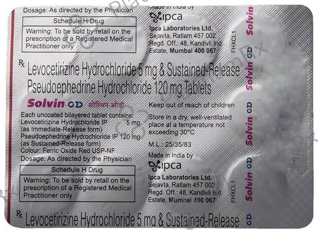 Solvin OD 5/120mg Tablet SR 10s