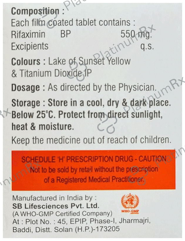 Rifacus 550mg Tablet