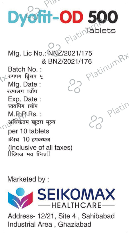 Dyofit-OD 500 Tablet ER