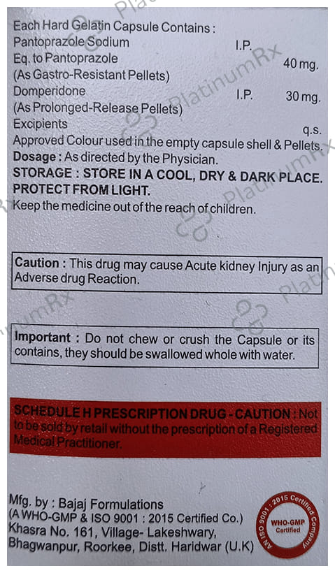 Pandissa DSR 30/40mg Capsule 10s